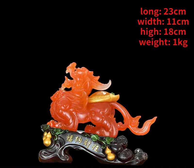 Fortune Brave Ornament Home Living Room Entrance Cabinet TV Cabinet Wine Cooler Desk Decorations Business Gifts