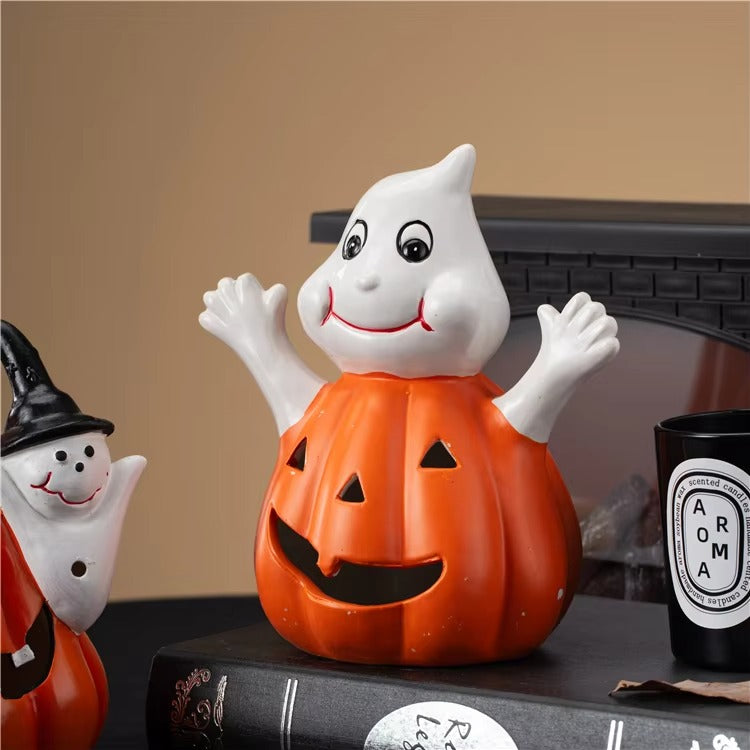 New Arrival Home Decoration Piece Elegant Pumpkin Craft Ornament Ceramic Halloween Home Decoration