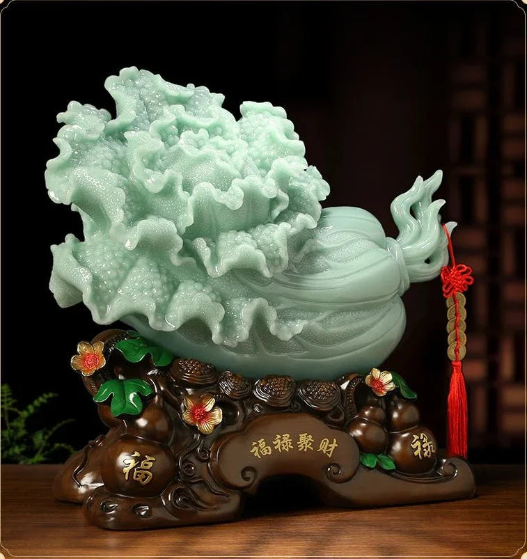 Cabbage Ornaments Attract Wealth Living Room Wine Cooler Entrance Office Decorations Opening Housewarming Gift
