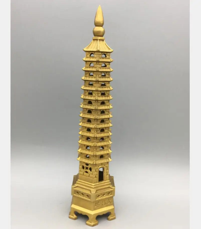 China brass Wenchang tower crafts statue
