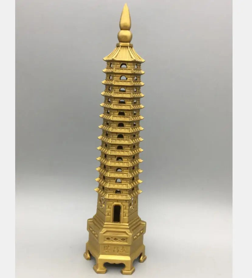 China brass Wenchang tower crafts statue