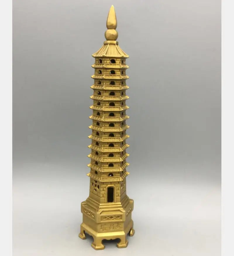 China brass Wenchang tower crafts statue