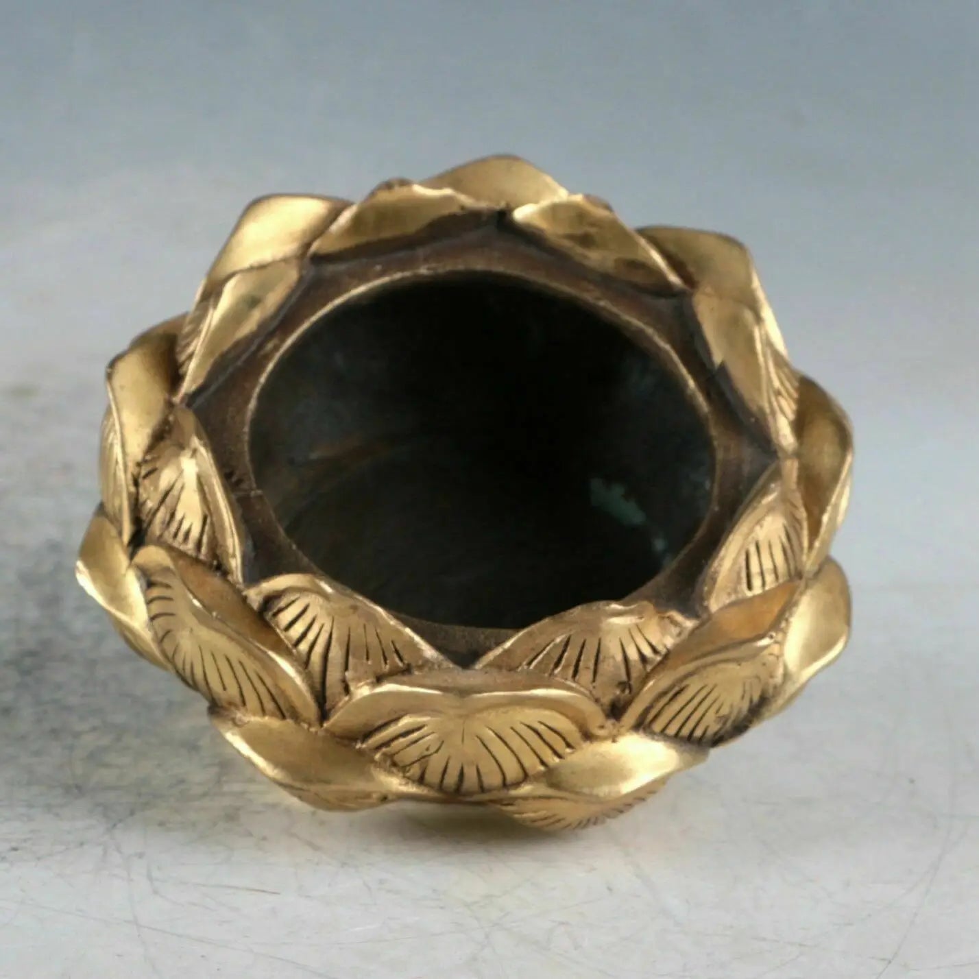 Chinese Brass Lotus Incense Burner Made During The Qianlong Period