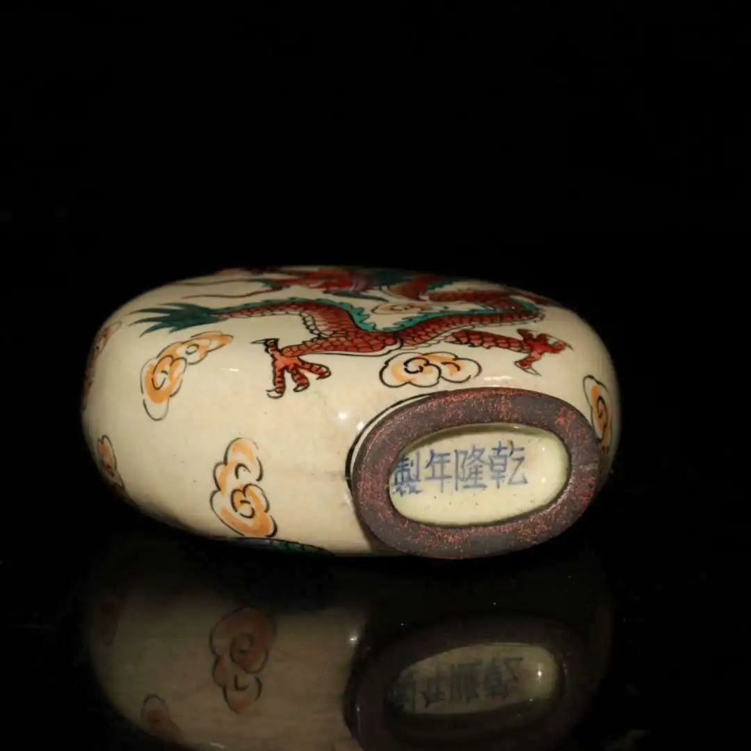 Chinese Exquisite Handmade Copper Cloisonne Enamel Snuff Bottle
