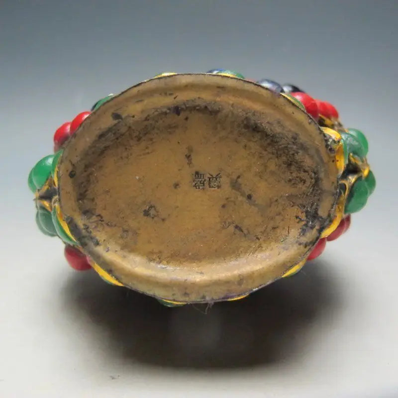 Collection Exquisite Chinese TURQUOISE CORAL BEADS HANDMADE SNUFF BOTTLE RARE
