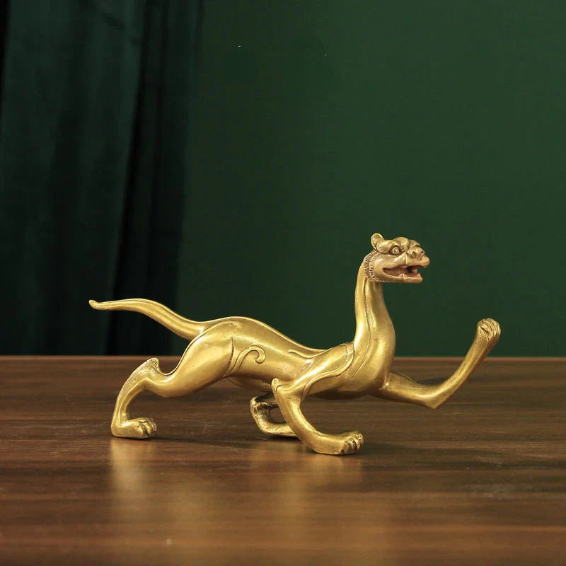Copper Four Animals Ornament Spirit Beast Ornament Green Dragon White Tiger Vermilion Bird Xuanwu Sculptures