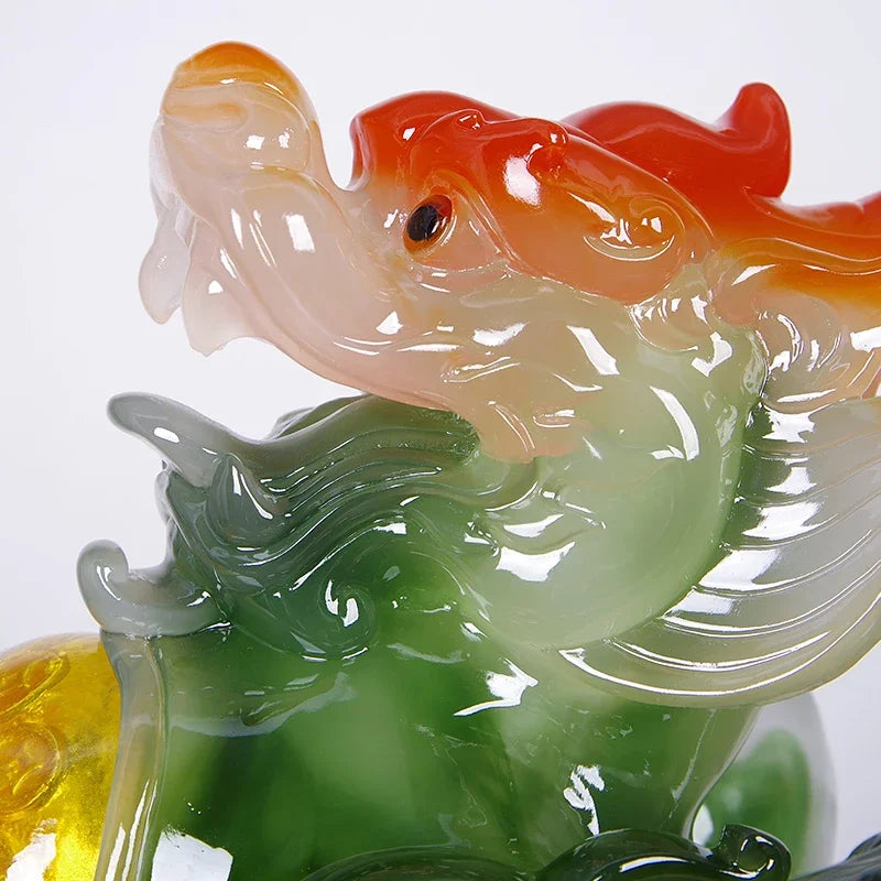 Fengshui Creativity Resin Embellishments Animal Model Lucky Fortune Ornaments Living Room Living Room Wine Cabinet Decorations