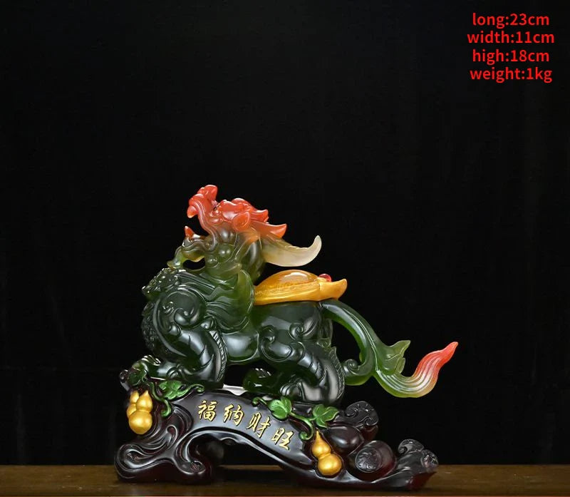 Fortune Brave Ornament Home Living Room Entrance Cabinet TV Cabinet Wine Cooler Desk Decorations Business Gifts