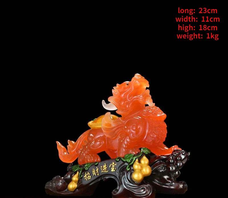 Fortune Brave Ornament Home Living Room Entrance Cabinet TV Cabinet Wine Cooler Desk Decorations Business Gifts