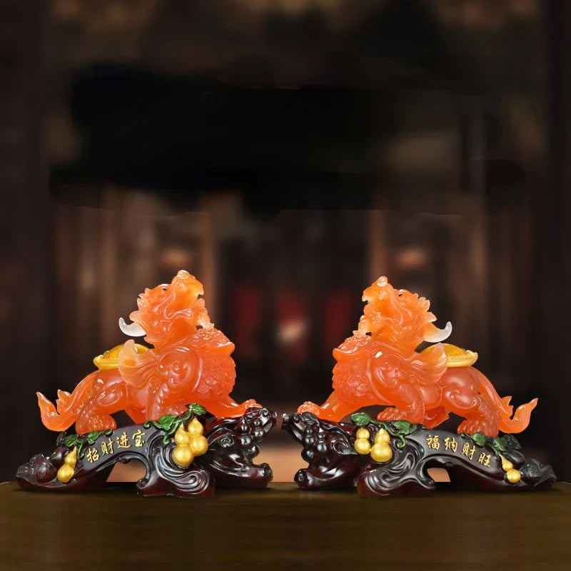 Fortune Brave Ornament Home Living Room Entrance Cabinet TV Cabinet Wine Cooler Desk Decorations Business Gifts