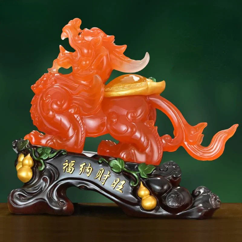 Fortune Brave Ornament Home Living Room Entrance Cabinet TV Cabinet Wine Cooler Desk Decorations Business Gifts