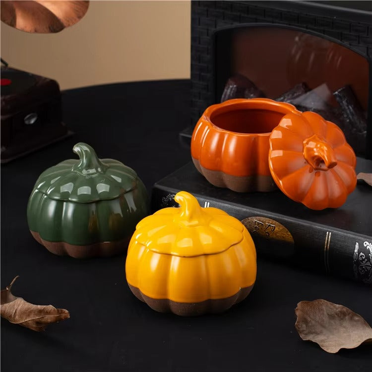 Nordic Home Halloween Abstract Pumpkin Sculpture Modern Ceramic Home Decor Accessories for Living Room