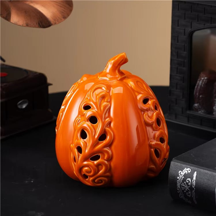 Nordic Home Halloween Decoration Craft Ornament Living Room Ceramic Pumpkin Decoration