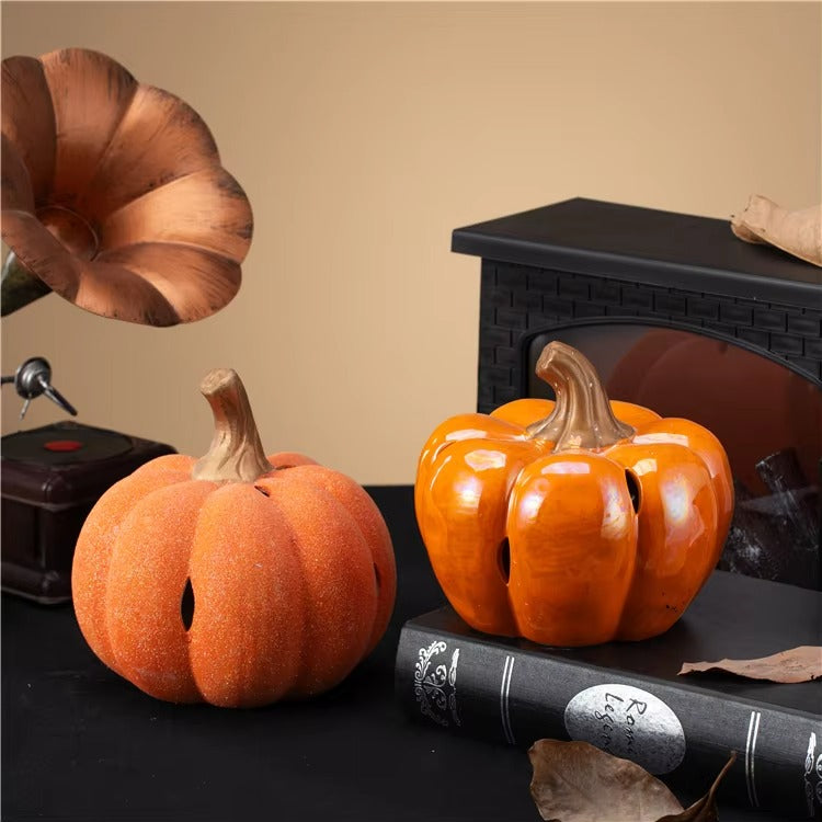 Nordic Home Decor Item Halloween Home Decoration Pieces Ceramic Pumpkin Ornament Decoration