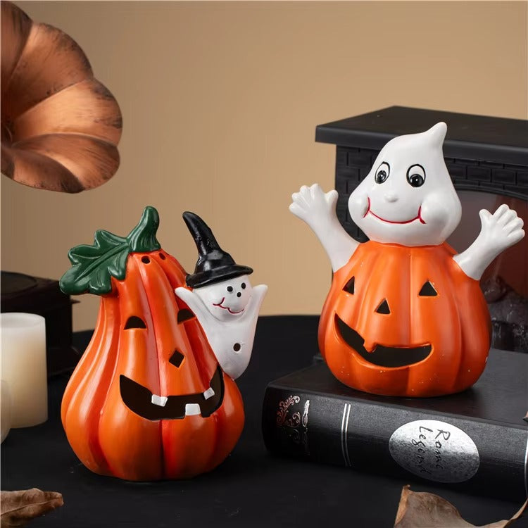 New Arrival Home Decoration Piece Elegant Pumpkin Craft Ornament Ceramic Halloween Home Decoration