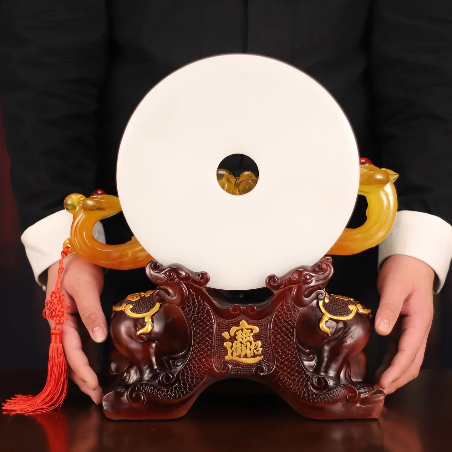 Housewarming Elephant Peace Button Ornament Living Room Office Decoration Creative Wine Cooler Home Crafts