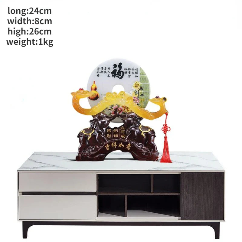 Housewarming Elephant Peace Button Ornament Living Room Office Decoration Creative Wine Cooler Home Crafts