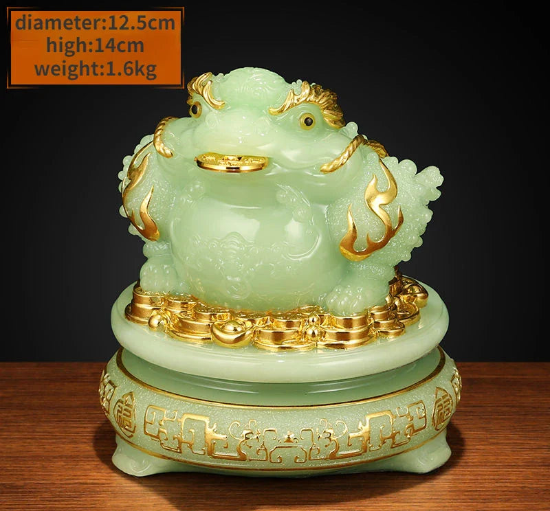 Inviting Wealth Brave Ornament Rotating Golden Toad Treasure Bowl Housewarming Business Gifts Living Room Wine Cooler Decor