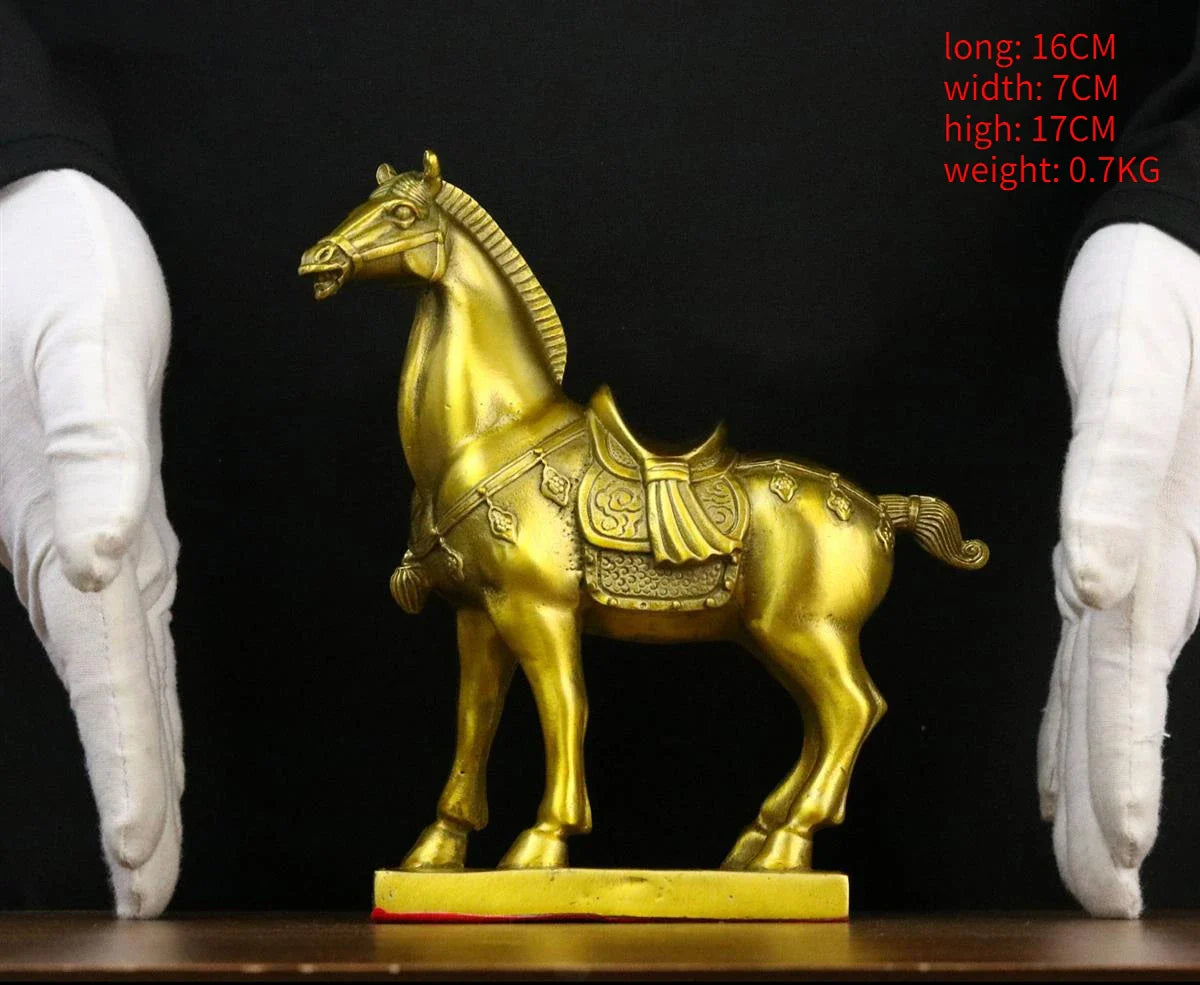 Pure Copper Horse Ornament Horse To Success Office Fortune Household Living Room Decorations
