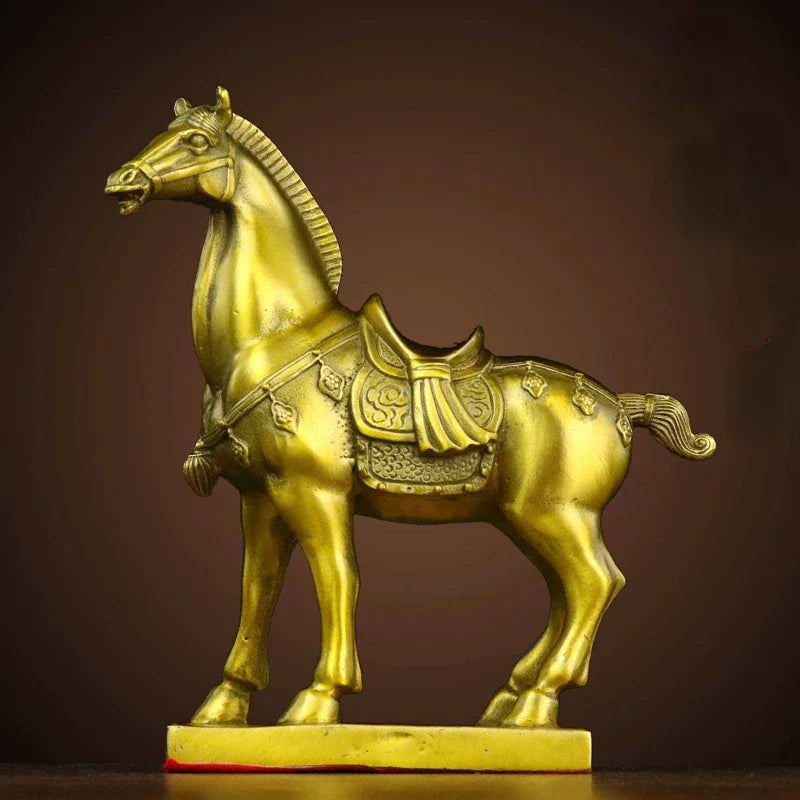 Pure Copper Horse Ornament Horse To Success Office Fortune Household Living Room Decorations
