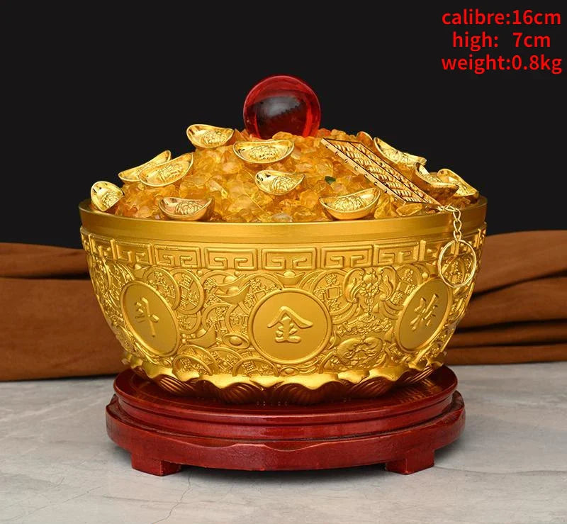 Pure Copper Treasure Bowl Ornament Money Jar Shop Living Room Home Living Room Decoration Gift