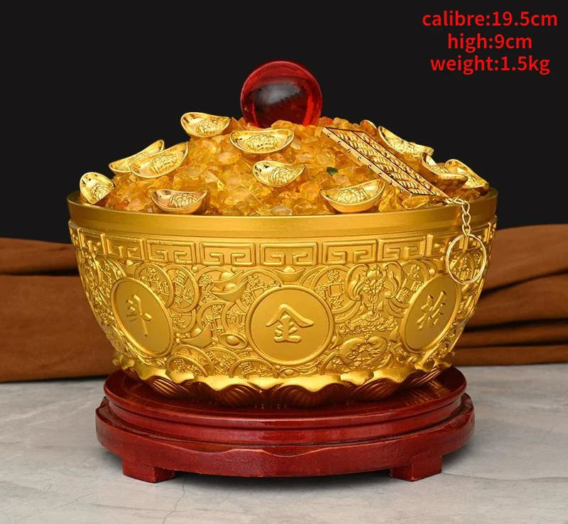 Pure Copper Treasure Bowl Ornament Money Jar Shop Living Room Home Living Room Decoration Gift