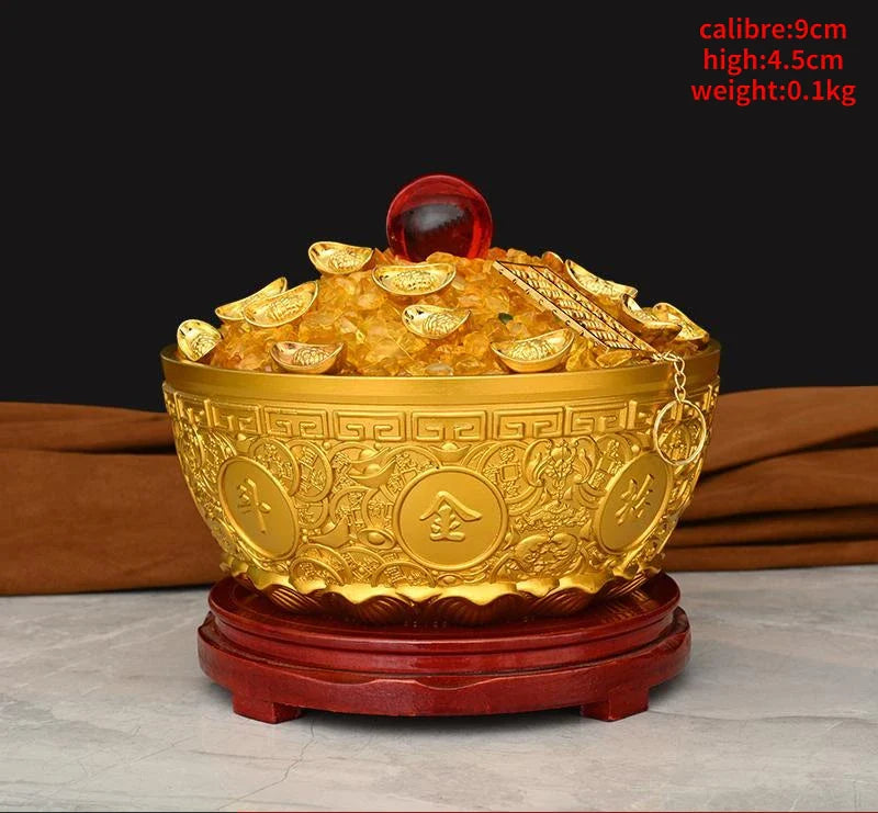 Pure Copper Treasure Bowl Ornament Money Jar Shop Living Room Home Living Room Decoration Gift