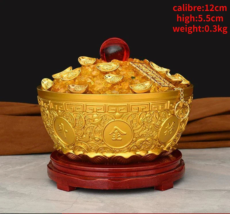 Pure Copper Treasure Bowl Ornament Money Jar Shop Living Room Home Living Room Decoration Gift