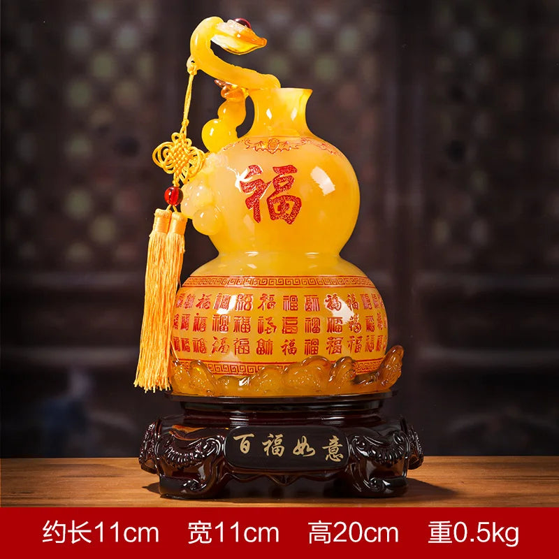 Ruyi Gourd Decoration Lucky Town House Home Living Room Tv Cabinet Wine Cabinet Decor  Housewarming Gifts Ornaments